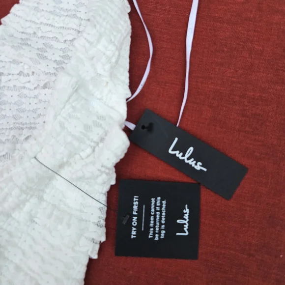 Lulu's White Halter Bodysuit - Picture 6 of 7